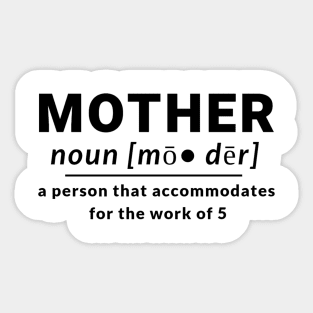 Mother Noun Definition Person Work Define Sticker